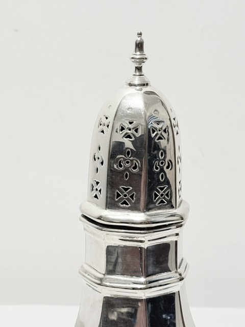 Antique Silver Plated Sugar or Cocoa Shaker Antique Silver Plated Sugar or Cocoa Shaker