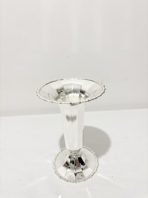 Charming Antique Silver Plated Vase Charming Antique Silver Plated Vase