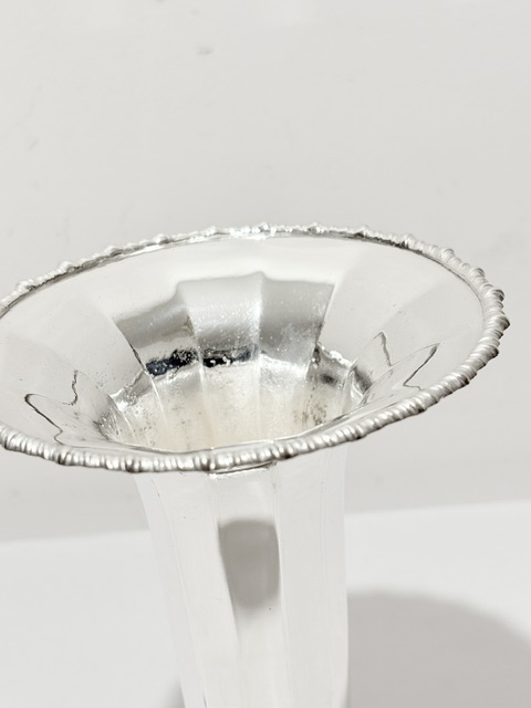 Charming Antique Silver Plated Vase Charming Antique Silver Plated Vase