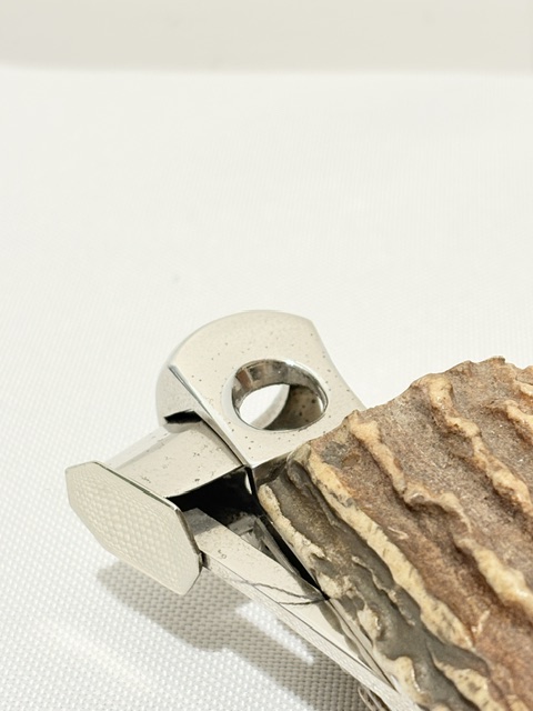 Antique Silver Plated Antler Handle Cigar Cutter Antique Silver Plated Antler Handle Cigar Cutter