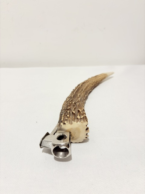 Antique Silver Plated Antler Handle Cigar Cutter Antique Silver Plated Antler Handle Cigar Cutter