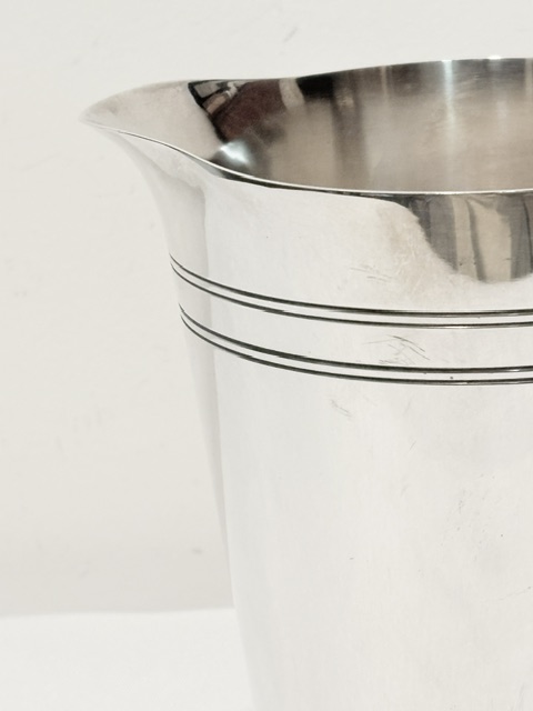 Vintage Silver Plated Art Deco Design Water Jug or Pitcher