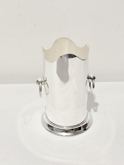 Vintage Silver Plated Pen, Make Up Brushes or Bottle Holder Vintage Silver Plated Pen, Make Up Brushes or Bottle Holder