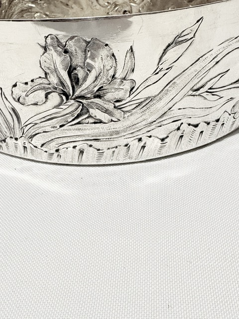 Art Nouveau Silver Plated Bowl by Wiskemann Art Nouveau Silver Plated Bowl by Wiskemann