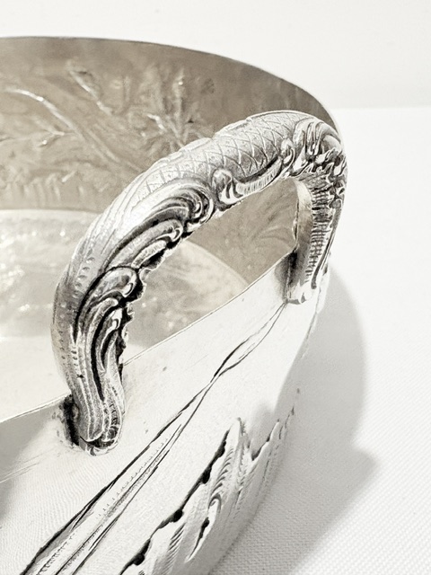 Art Nouveau Silver Plated Bowl by Wiskemann Art Nouveau Silver Plated Bowl by Wiskemann
