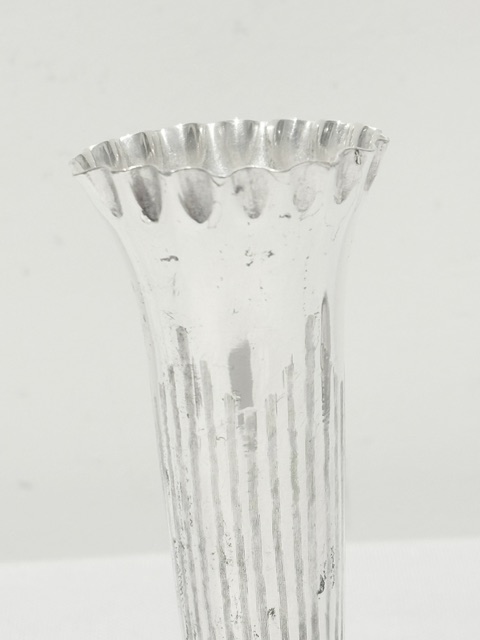 Antique Silver Plated Vase Modelled in the Shape of a Scottish Thistle Antique Silver Plated Vase Modelled in the Shape of a Scottish Thistle