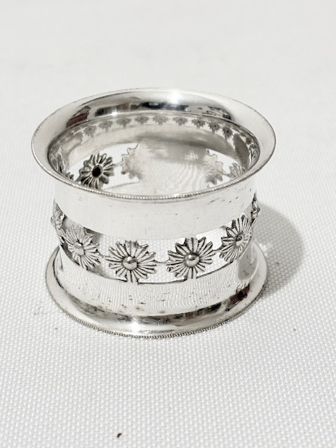 Antique Set of Silver Plated Napkin Rings in their Original Box