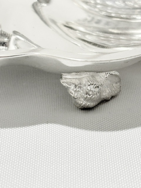 Charming Antique Silver Plated Strawberry Serving Set Charming Antique Silver Plated Strawberry Serving Set