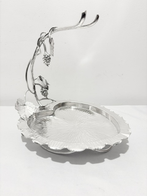 Antique Hukin & Heath Silver Plated Grapes Stand