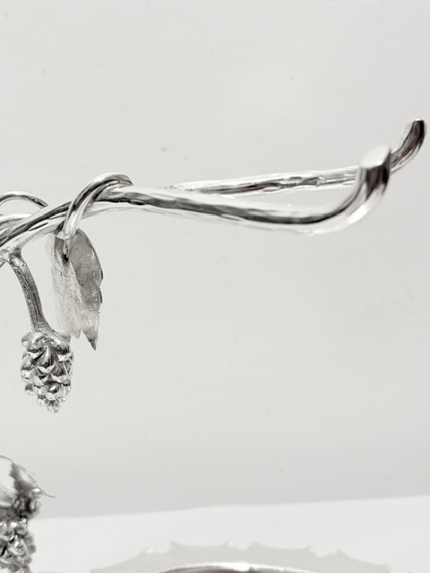 Antique Hukin & Heath Silver Plated Grapes Stand