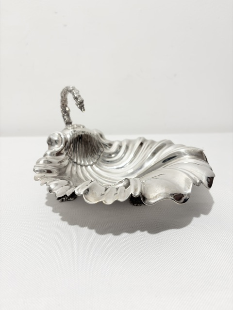 Antique Silver Plated Shell Dish Antique Silver Plated Shell Dish