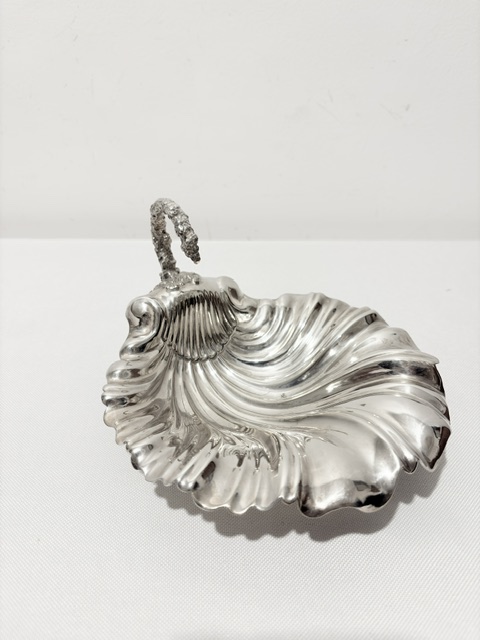 Antique Silver Plated Shell Dish Antique Silver Plated Shell Dish