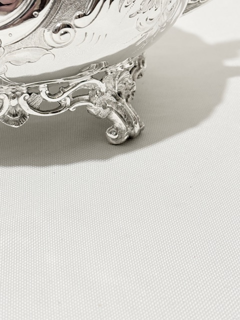 Handsome Victorian Antique Silver Plated Teapot Handsome Victorian Antique Silver Plated Teapot