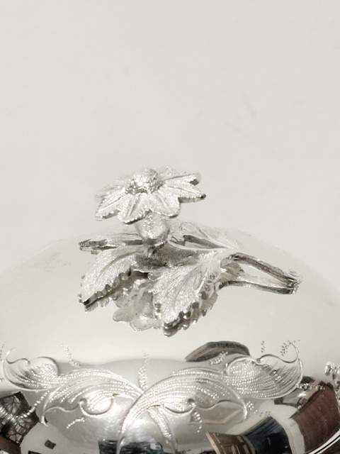 Handsome Victorian Antique Silver Plated Teapot Handsome Victorian Antique Silver Plated Teapot