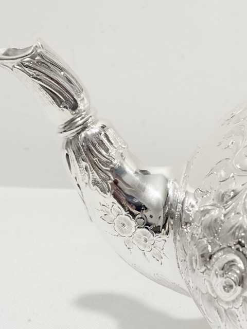 Handsome Victorian Antique Silver Plated Teapot Handsome Victorian Antique Silver Plated Teapot