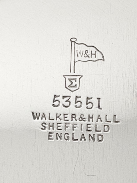 Antique Silver Plated Salver by Walker & Hall