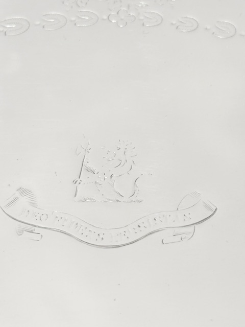 Oval Antique Silver Plated Salver with Slightly Raised Sides Oval Antique Silver Plated Salver with Slightly Raised Sides