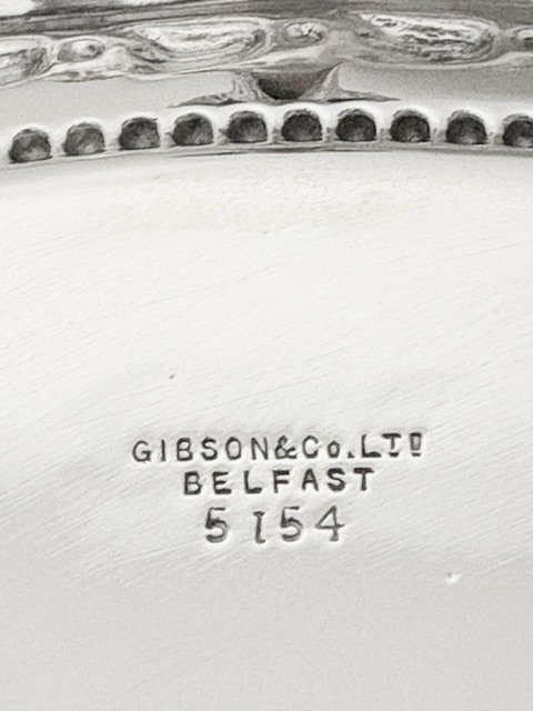 Antique Silver Plated Salver Crisply Engraved Around a Vacant Cartouche Antique Silver Plated Salver Crisply Engraved Around a Vacant Cartouche