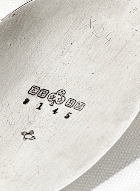 Antique Silver Plated Tea Caddy with Mother of Pearl Finial