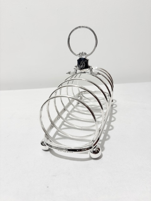 Antique Elkington & Company Silver Plated Toast Rack