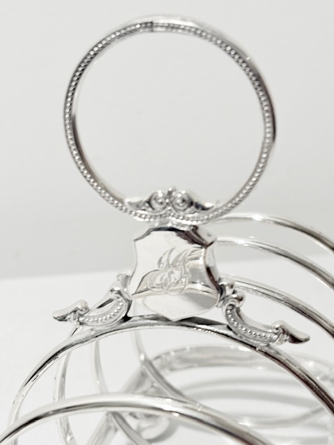 Antique Elkington & Company Silver Plated Toast Rack