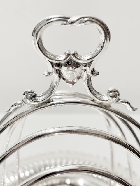 Antique Silver Plated Toast Rack with Removable Base Antique Silver Plated Toast Rack with Removable Base