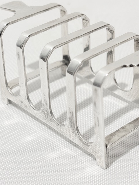 Pair of Mappin & Webb Art Deco Antique Silver Plated Toast Racks Pair of Mappin & Webb Art Deco Antique Silver Plated Toast Racks