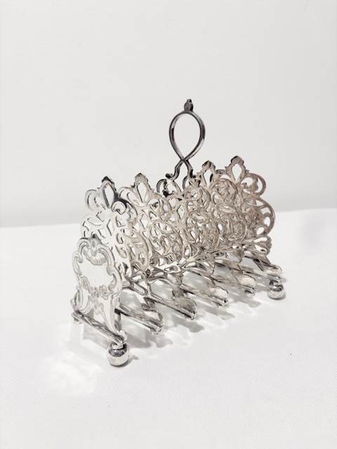 Handsome Antique Silver Plated Expanding Toast Rack