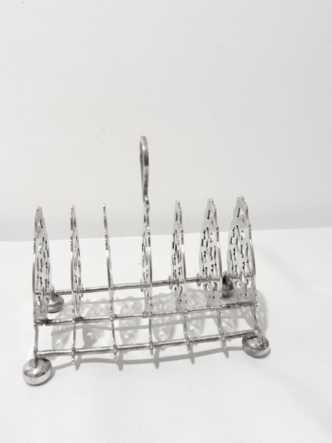 Handsome and Elaborate Antique Silver Plated Toast Rack Handsome and Elaborate Antique Silver Plated Toast Rack