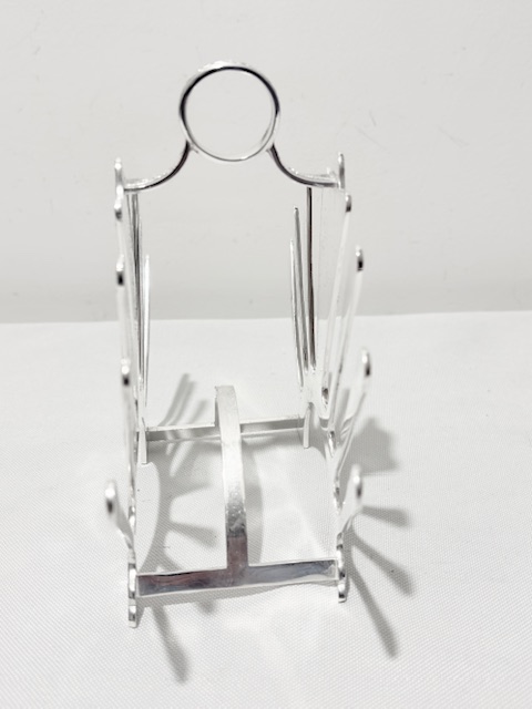 Antique Silver Plated Art Nouveau in Design Toast Rack