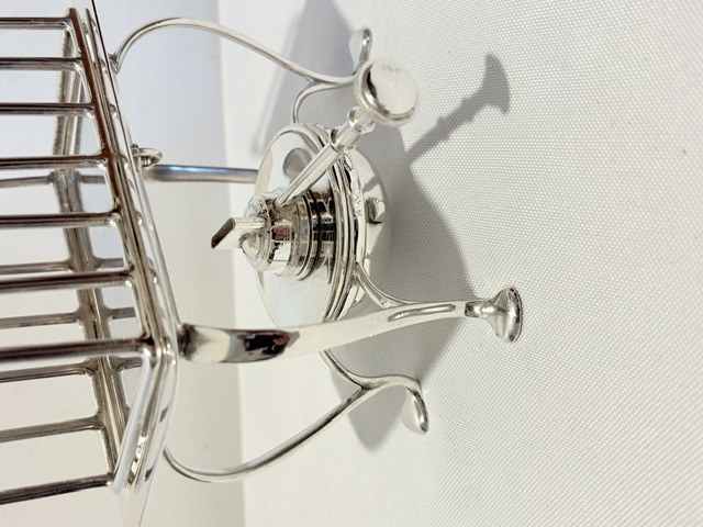 Antique Silver Plated Toast Rack by Asprey & Company