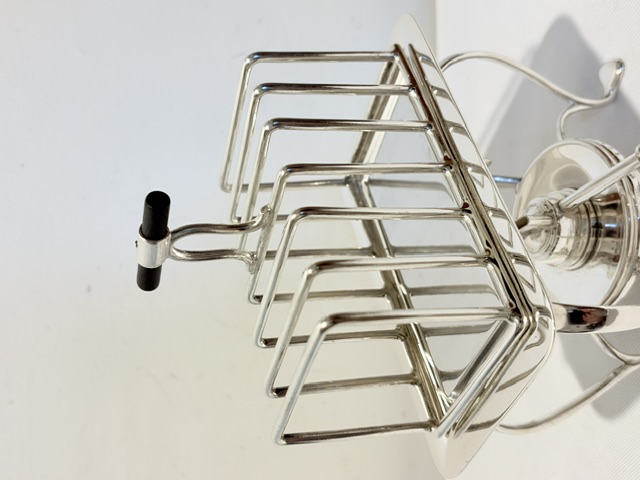 Antique Silver Plated Toast Rack by Asprey & Company