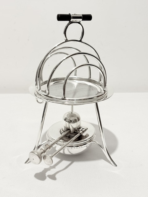 Unusual Asprey & Co Antique Silver Plated Toast Rack Unusual Asprey & Co Antique Silver Plated Toast Rack