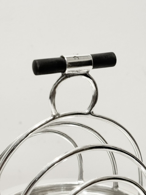 Unusual Asprey & Co Antique Silver Plated Toast Rack Unusual Asprey & Co Antique Silver Plated Toast Rack