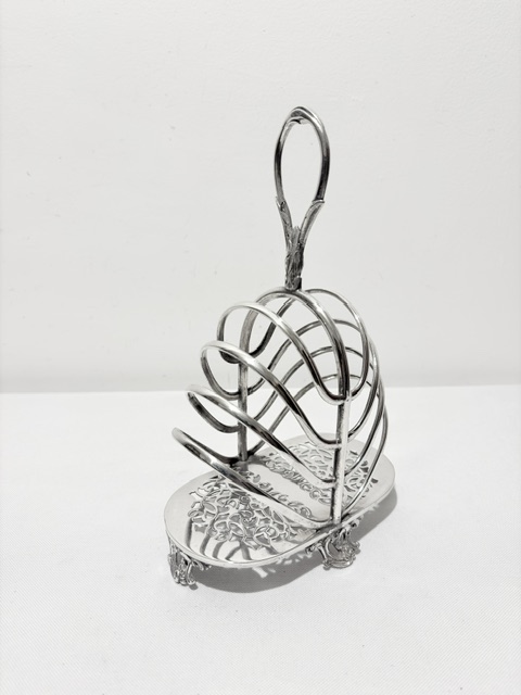 Unusual Shaped Antique Silver Plated Toast Rack Unusual Shaped Antique Silver Plated Toast Rack