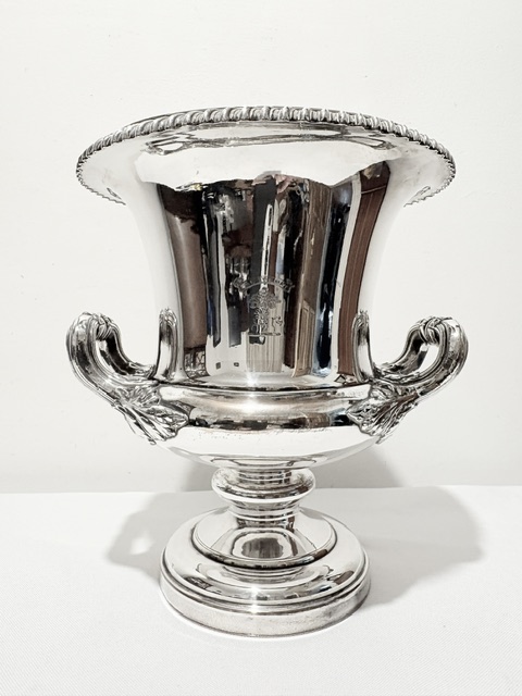 Campana Shaped Old Sheffield Plate Wine Cooler
