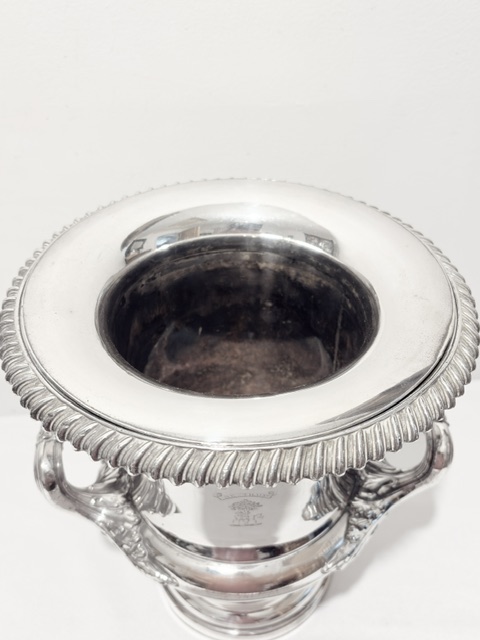 Campana Shaped Old Sheffield Plate Wine Cooler