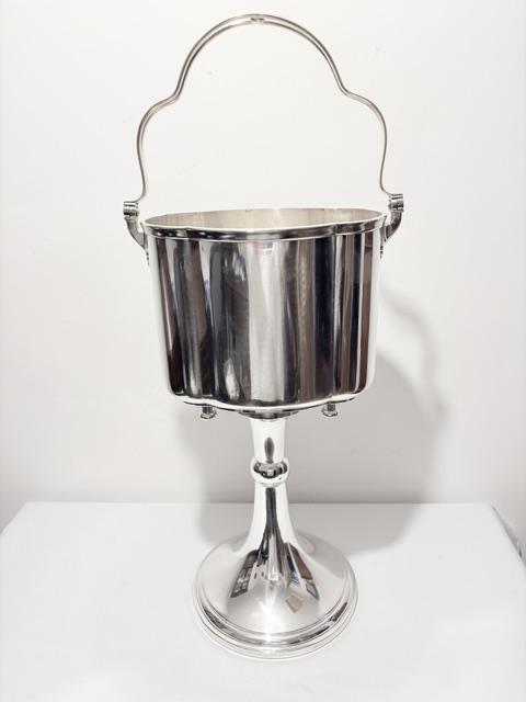 Vintage WMF Silver Plated Wine or Champagne Cooler or Bucket on Stand Vintage WMF Silver Plated Wine or Champagne Cooler or Bucket on Stand