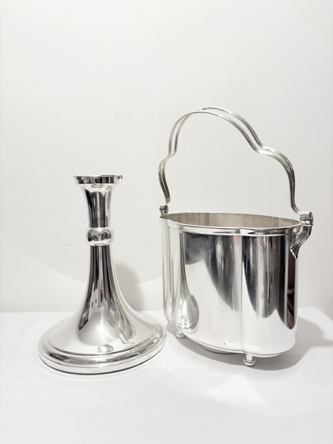 Vintage WMF Silver Plated Wine or Champagne Cooler or Bucket on Stand Vintage WMF Silver Plated Wine or Champagne Cooler or Bucket on Stand