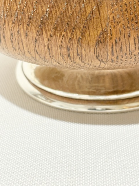 Vintage Silver Plated and Oak Jam or Preserve Dish Vintage Silver Plated and Oak Jam or Preserve Dish